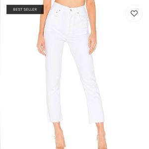 Agolde Riley high rise straight crop